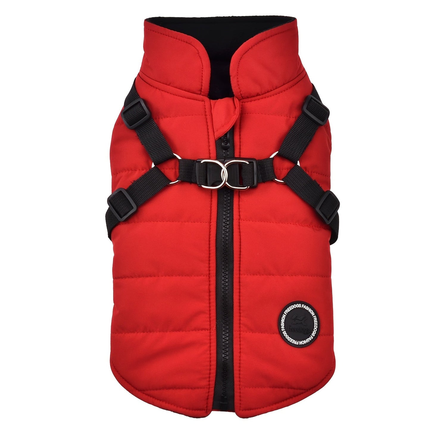 Warm Padded Dog Vest with Harness