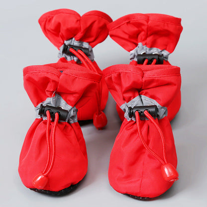 Pawbibi™ - 4pcs Waterproof Non-slip Plush Winter Dog Shoes