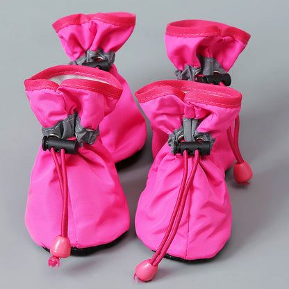 Pawbibi™ - 4pcs Waterproof Non-slip Plush Winter Dog Shoes