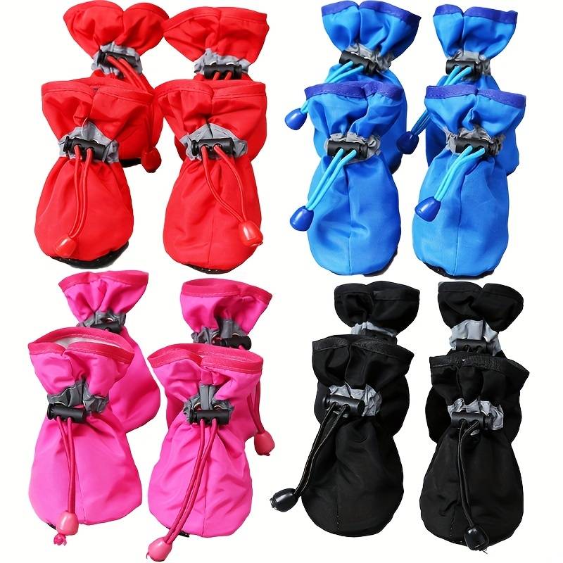 Pawbibi™ - 4pcs Waterproof Non-slip Plush Winter Dog Shoes