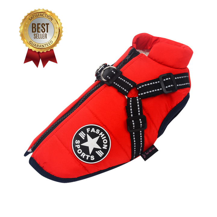 Pawbibi™ - Waterproof Jacket Harness-Red
