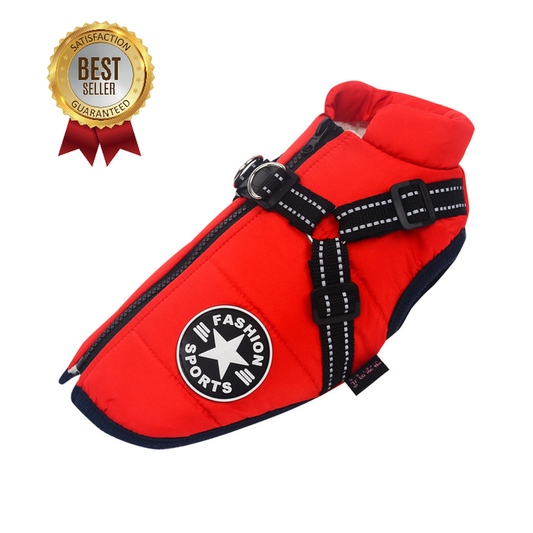 Pawbibi™ - Waterproof Jacket Harness-Red