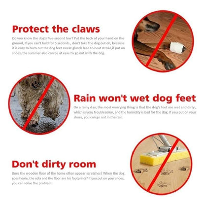 Pawbibi™ - 4pcs Waterproof Non-slip Plush Winter Dog Shoes