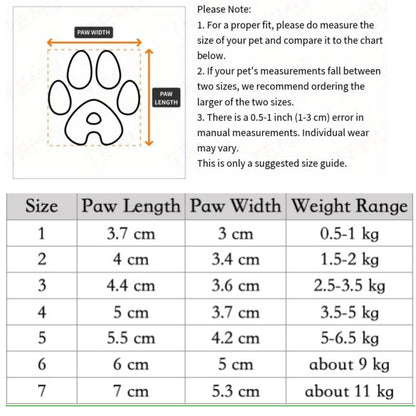 Pawbibi™ - 4pcs Waterproof Non-slip Plush Winter Dog Shoes