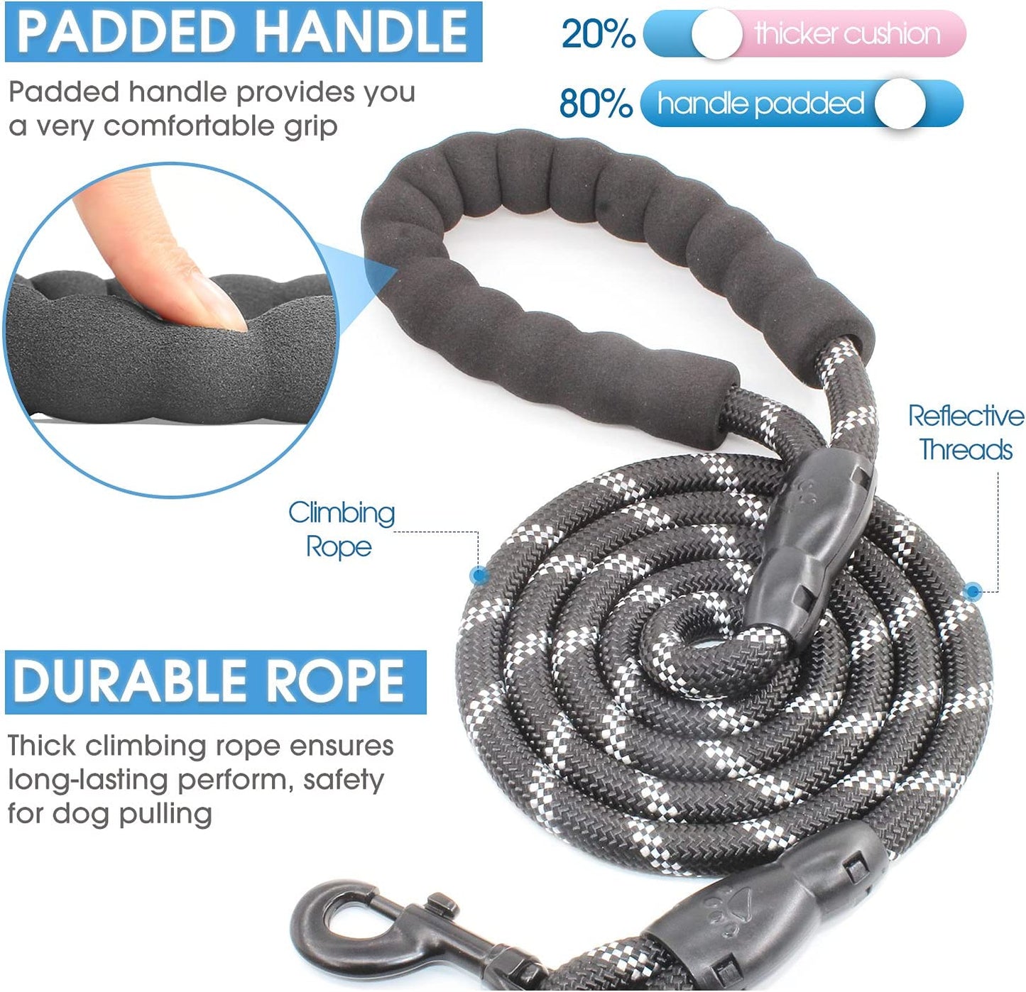 Pawbibi™-Easy Grip Ergonomic Leash