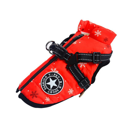 Pawbibi™ - Waterproof Winter Jacket with Built-in Harness