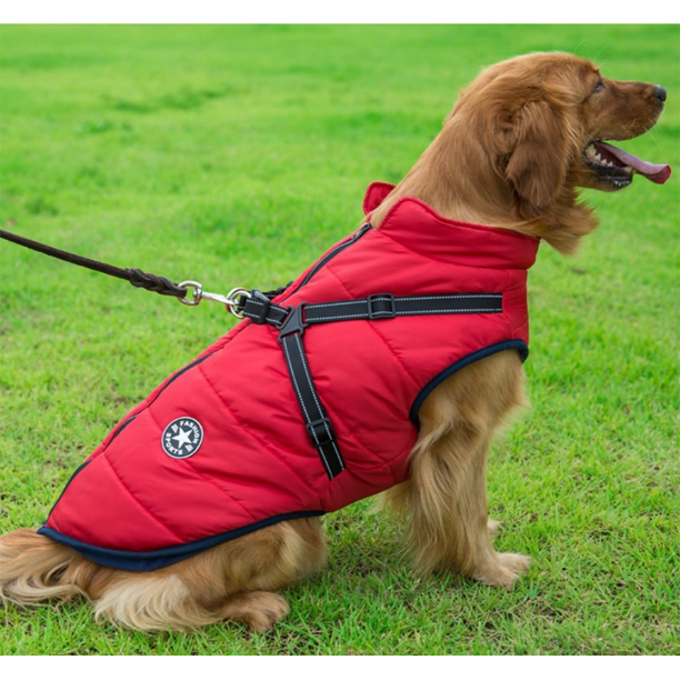 Pawbibi™ - Waterproof Jacket Harness-Red